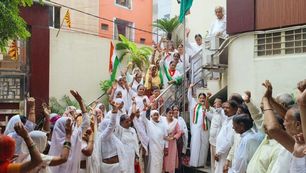 ब्रह्माकुमारीज केंद्र ने हर्षोलास के साथ मनाया आजादी का जश्न